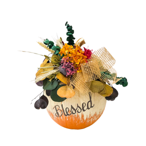 Floral Pumpkin Arrangement